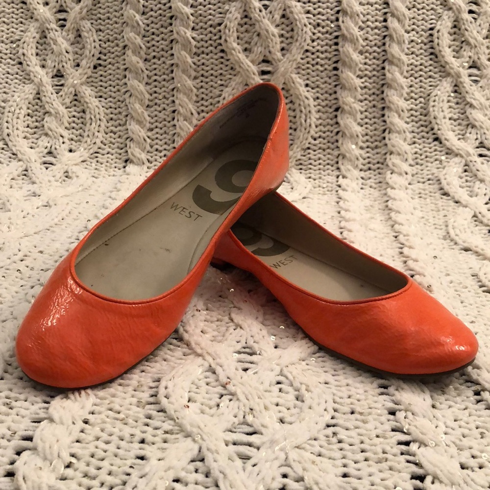 Orange flats.